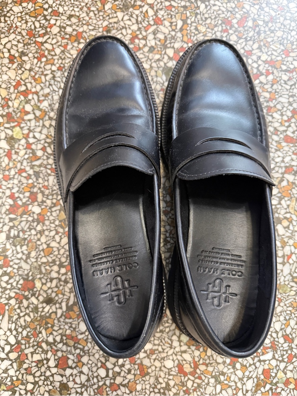 Men’s Cole Hahn leather penny loafers size 9.5